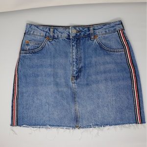 Top Shop Moto denim mini skirt size 6 Eras Tour